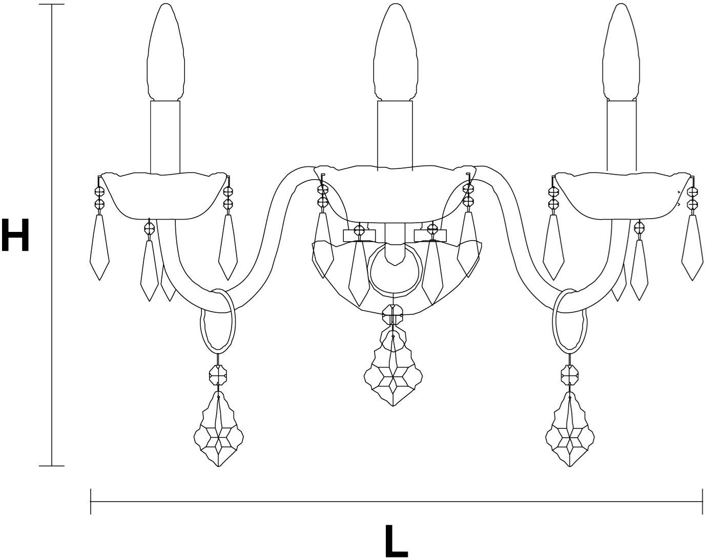 Masiero Настенный светильник из стекла с кристаллами Glass sun-id-1463716 - Вид №2