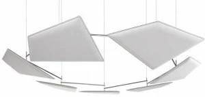 Caimi Brevetti Подвесная акустическая панель из trevira® cs Snowsound technology