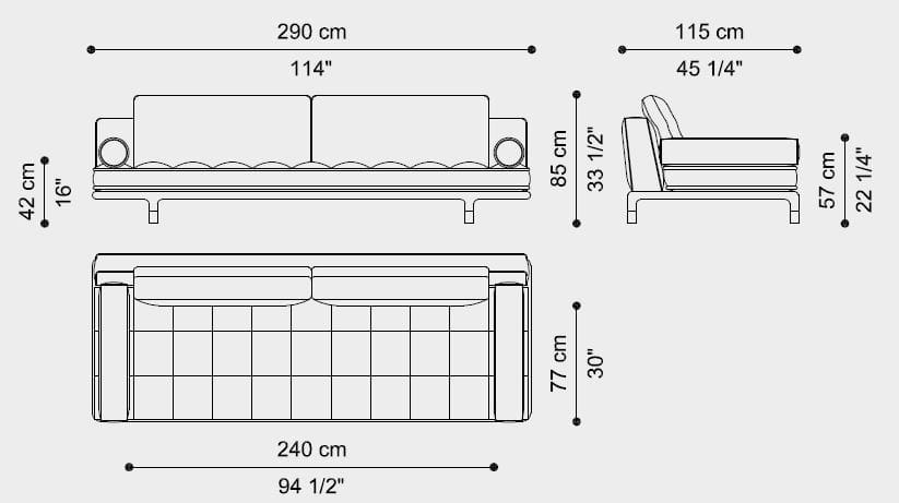 4-местный бархатный диван capitonné ETRO Home Interiors Woodstock ARCH-00123443 - Вид №5