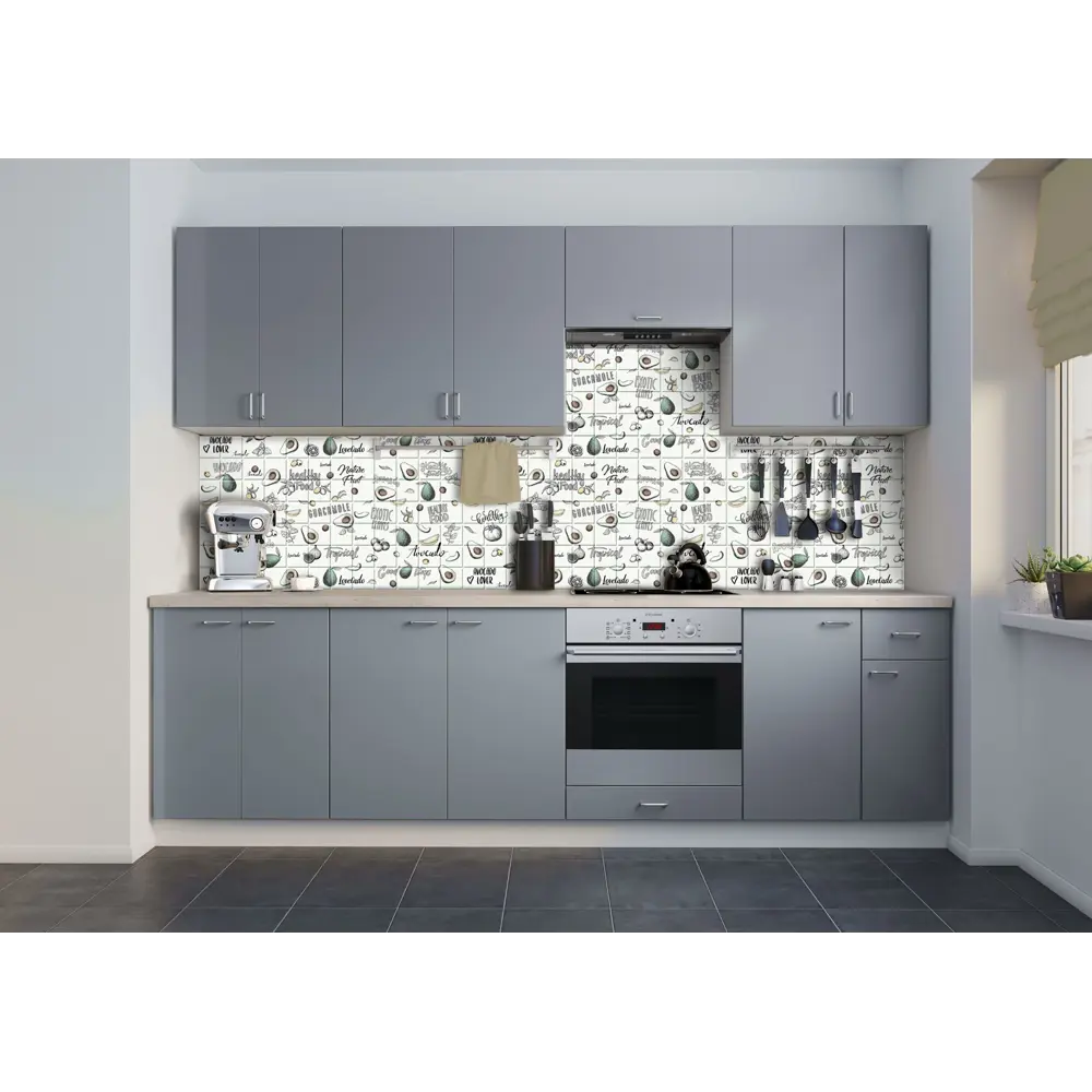 Листовая панель ПВХ Фуэрте белый макси 960x480x3 мм 0.47 м² 86273187 STLM-2184545 Santreyd  - Вид №3