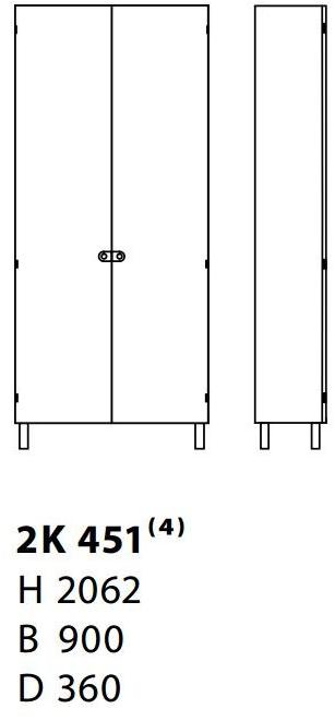 Karl Andersson Книжный шкаф / офисный блок из фанерованной древесины 2k 2k451  - Вид №2