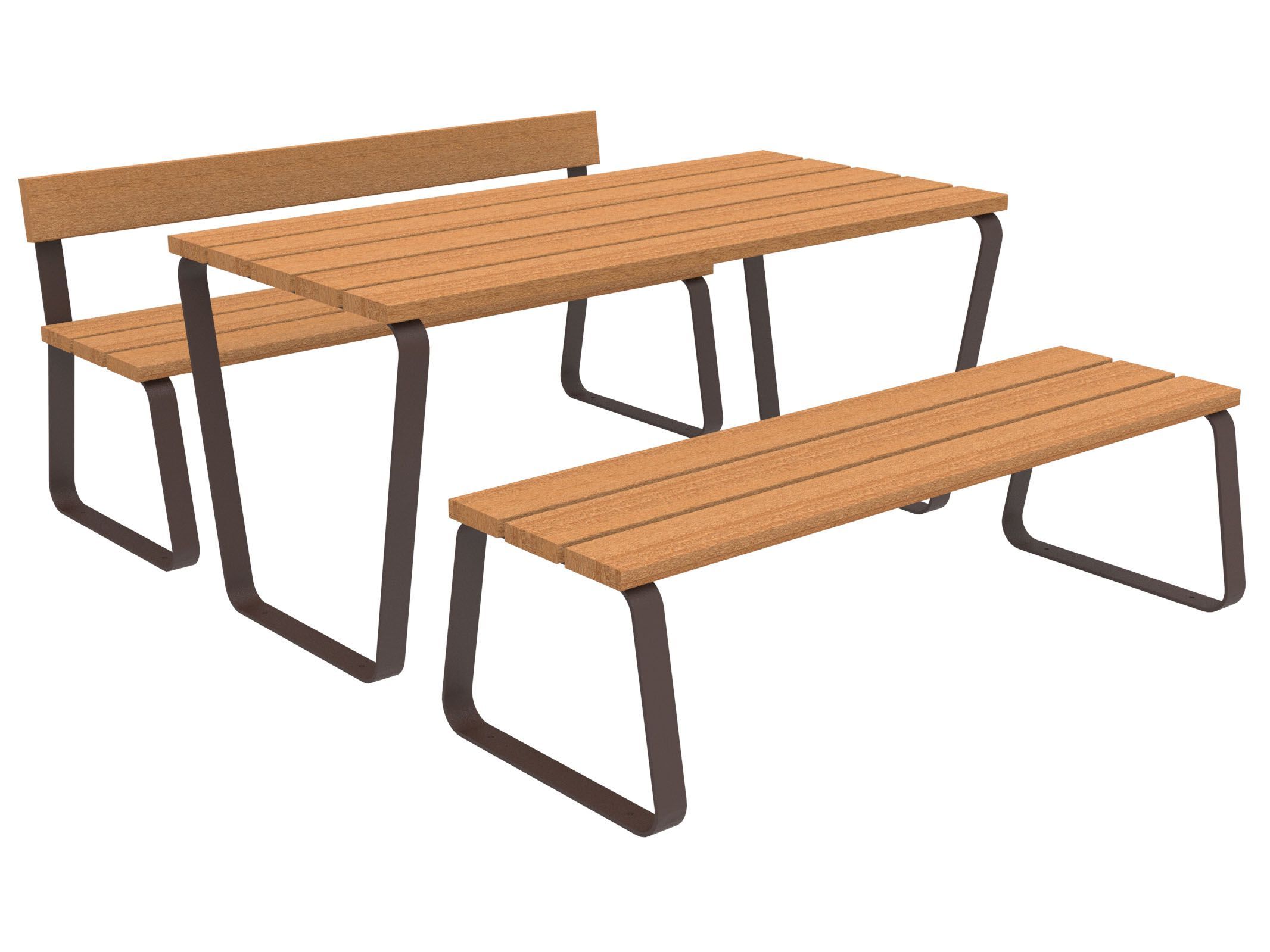 Стол для пикника со встроенными скамейками Lazzari Sunny ARCH-00041799 - Вид №17