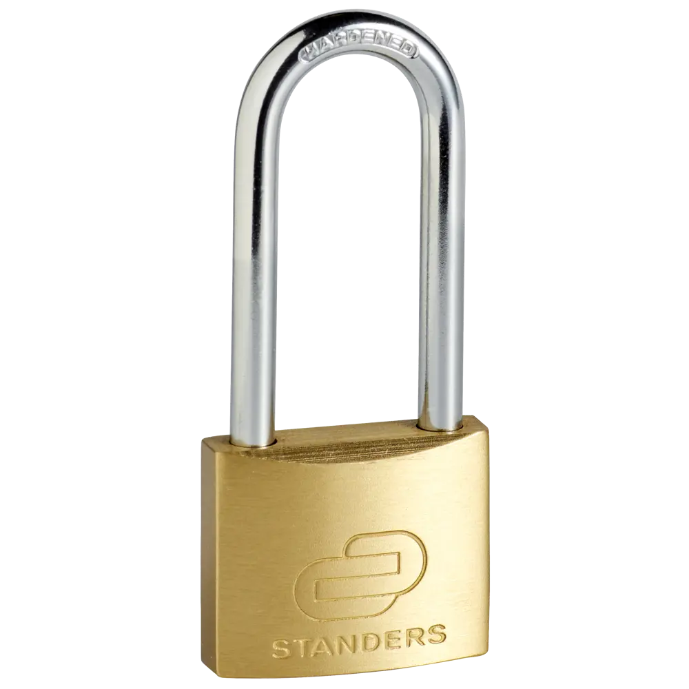 Замок навесной Standers с длинной дужкой 40x33 мм медь STLM-2051800