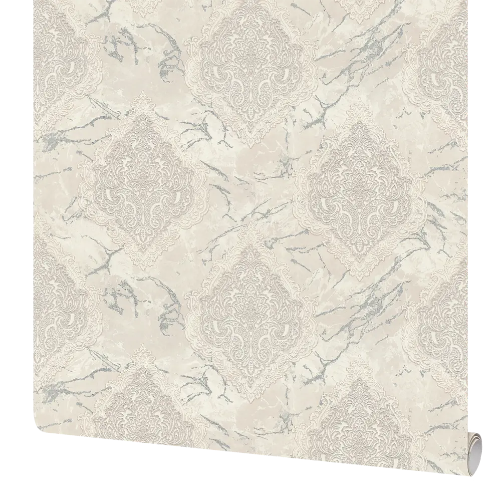 Обои флизелиновые Euro Decor Sultan белые 1.06 м 7135-00 89111965 STLM-2076195