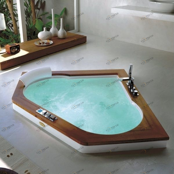 Ванна встроенная с гидромассажем "BASE" Aura Corner 160 9H43-492 Jacuzzi 9H43492