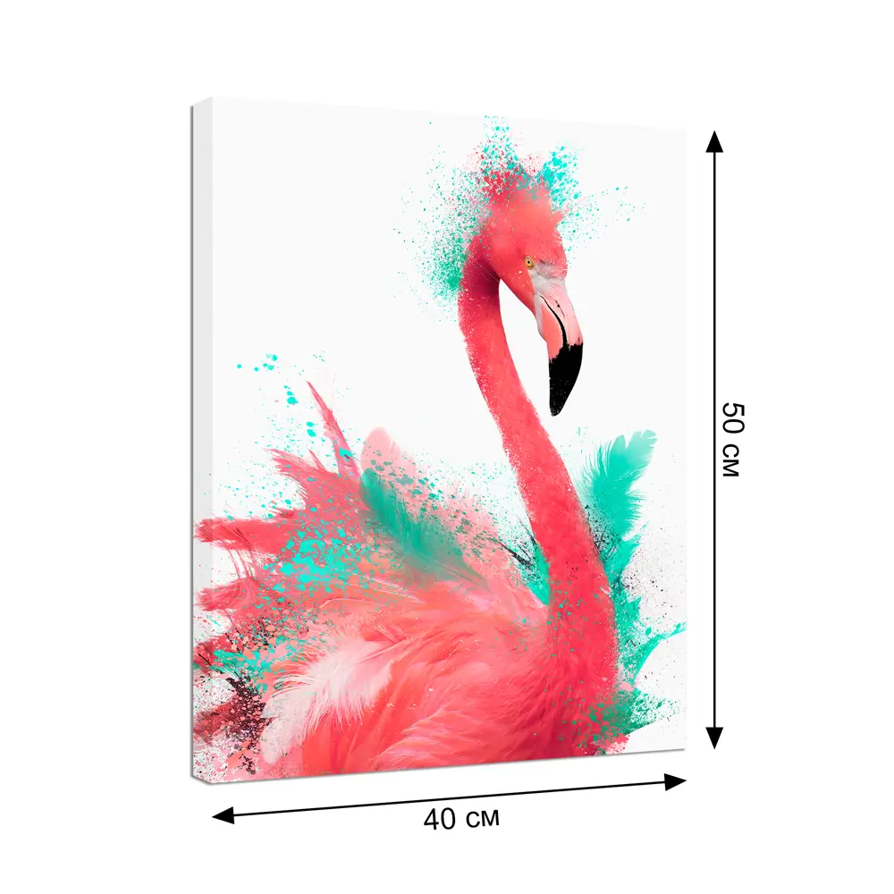 Картина на холсте Розовый фламинго 40х50 см Santreyd STLM-2086779 - Вид №4