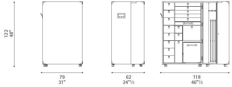 Poltrona Frau Шкаф на колесах La collezione - mobili e complementi sun-id-1514656 - Вид №2
