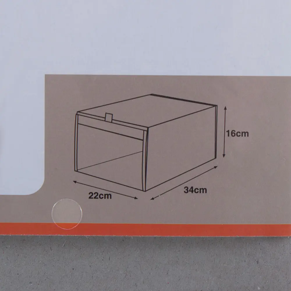 Коробка для обуви Spaceo 22х16x34 см полиэстер цвет фиолетовый STLM-2110685 - Вид №3
