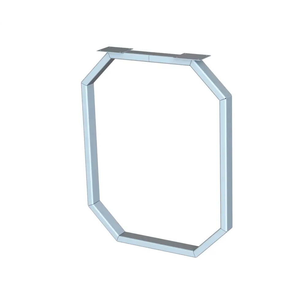 Подстолье для обеденного и письменного стола 71 см о-образное металл цвет белый METALLCART STLM-2084744