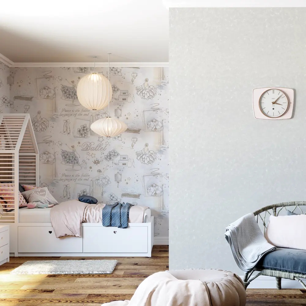 Обои флизелиновые Palitra Home Ballet серые 1.06 м 715-41 84756199 STLM-2189444 - Вид №3