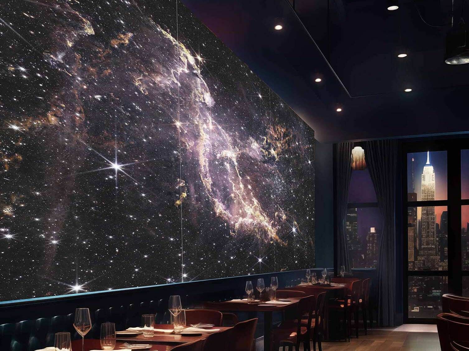 Декоративная панель из алюминия, стекла или ПММА Tecnografica Webb Telescope ARCH-00047378