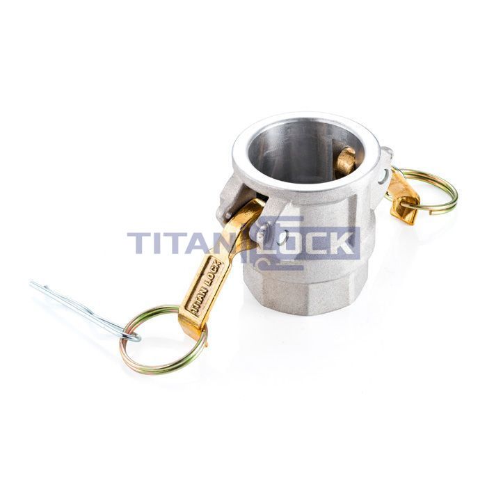 Камлок алюминиевый тип D розетка, внутр. резьба NPT 1", TL100DALN TITAN LOCK  - Вид №2