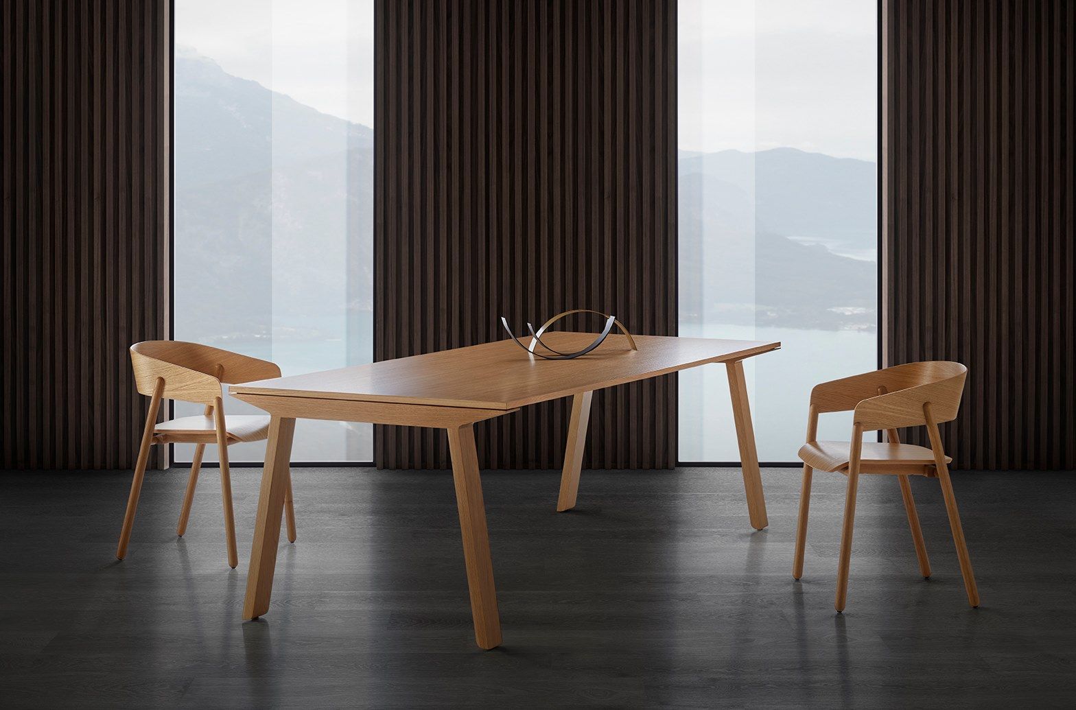 Деревянный прямоугольный рабочий стол Punt Mitix ARCH-00106024 - Вид №1