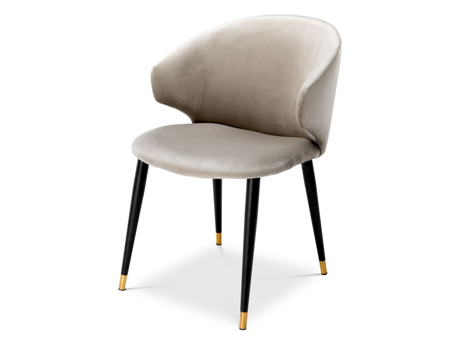 Бархатный стул с подлокотниками Eichholtz VOLANTE ARCH-00045456