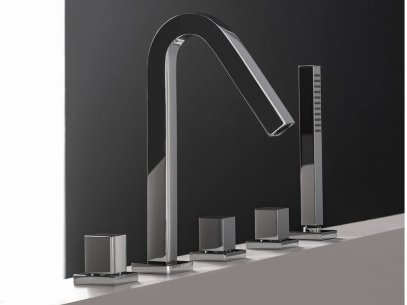 Смеситель для ванны с 5 отверстиями из латуни Rubinetterie Treemme X-Change ARCH-00127754