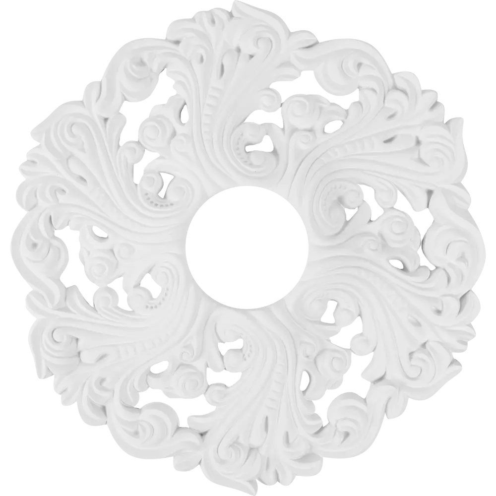 Розетка потолочная полиуретан Decomaster DR10 белая диаметр 50 см STLM-2003617