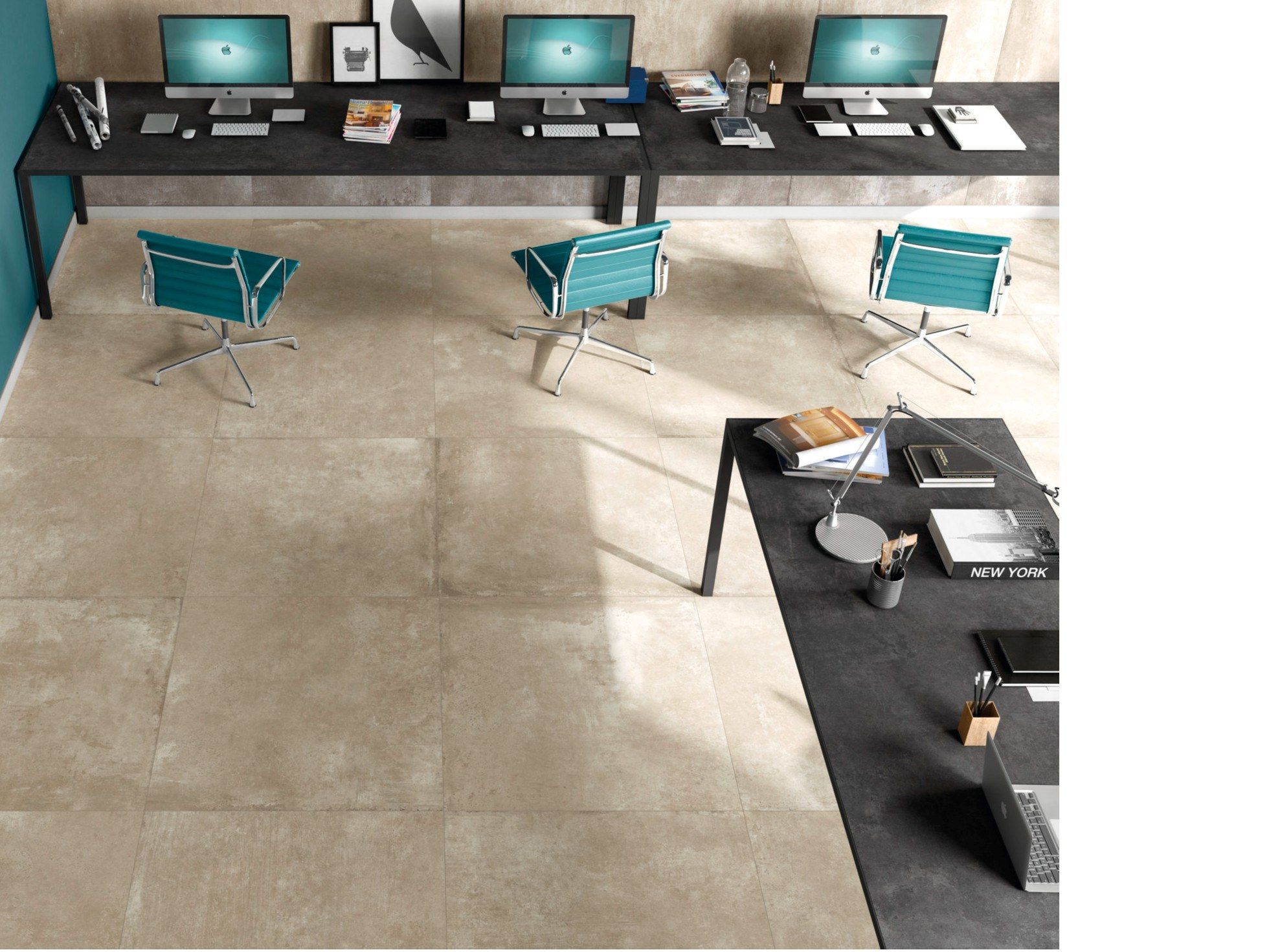 Пол / облицовка керамогранита для внутреннего и наружного применения с эффектом цемента FMG MaxFine Walk on ARCH-00122362