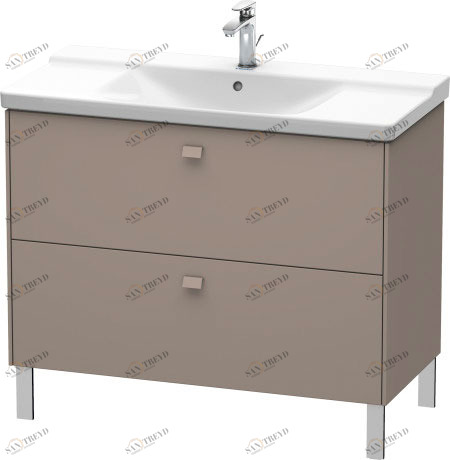 BR441204343 Brioso Тумбочка напольная Базальт матовый, декор Duravit