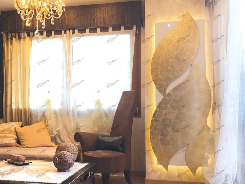 Termo Design Алюминиевый радиатор / декоративный радиатор Doppia piastra - foglia oro Dp 00511