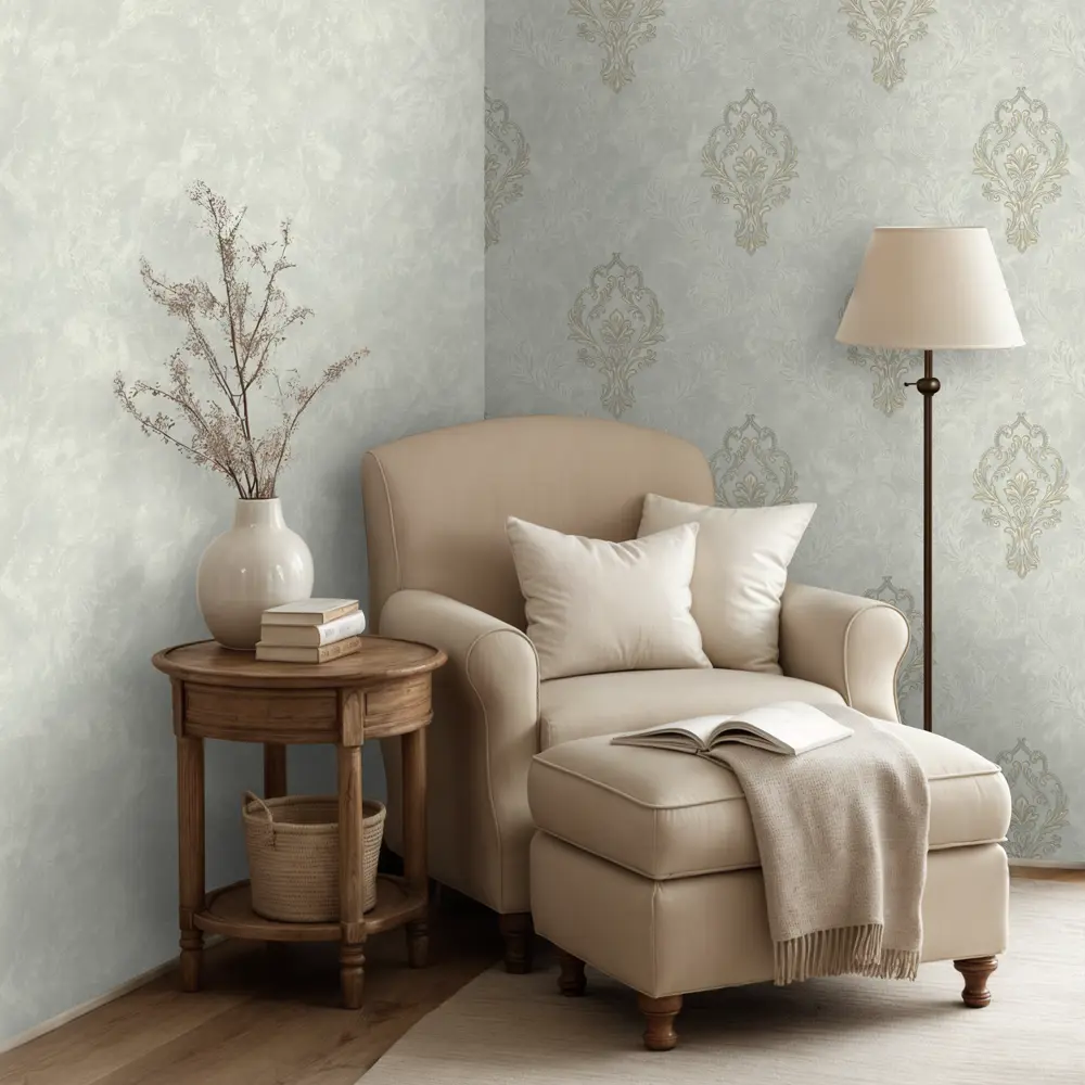 Обои флизелиновые Euro Decor Saphire серые 1.06 м ED7259-11 STLM-2160487 - Вид №4