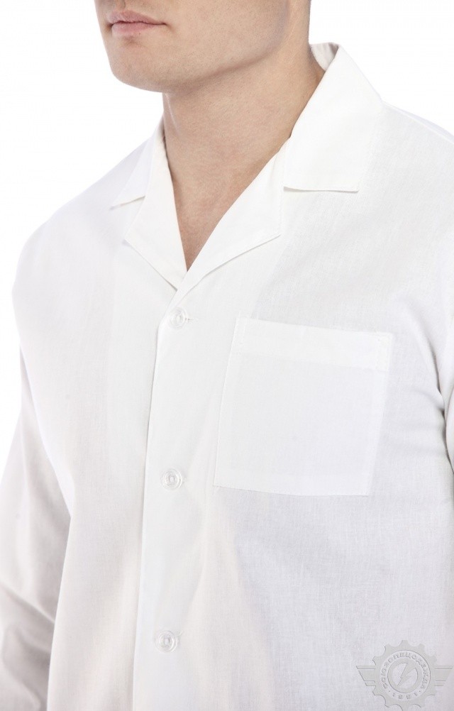 61728 Халат мужской белый  Медицинская одежда  размер 60-62/170-176 Спецодежда  - Вид №6