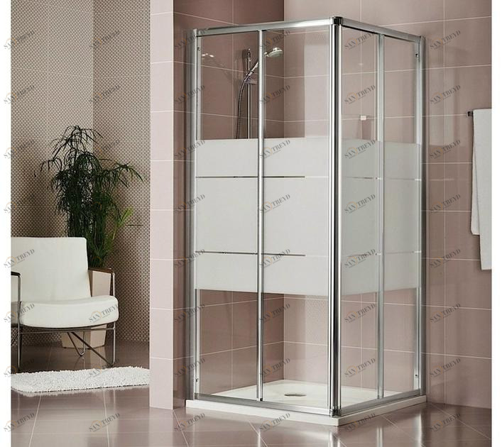 Duka Хрустальная душевая кабина с раздвижной дверцей Quadra – con profili verticali e orizzontali A-ce2