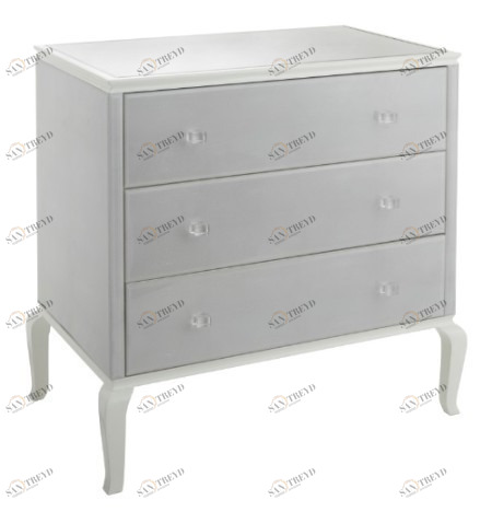 Комод белый с 3 ящиками Tralee 3 от RVAstley RVASTLEY ДИЗАЙНЕРСКИЕ, PUSHA 060928 Белый 