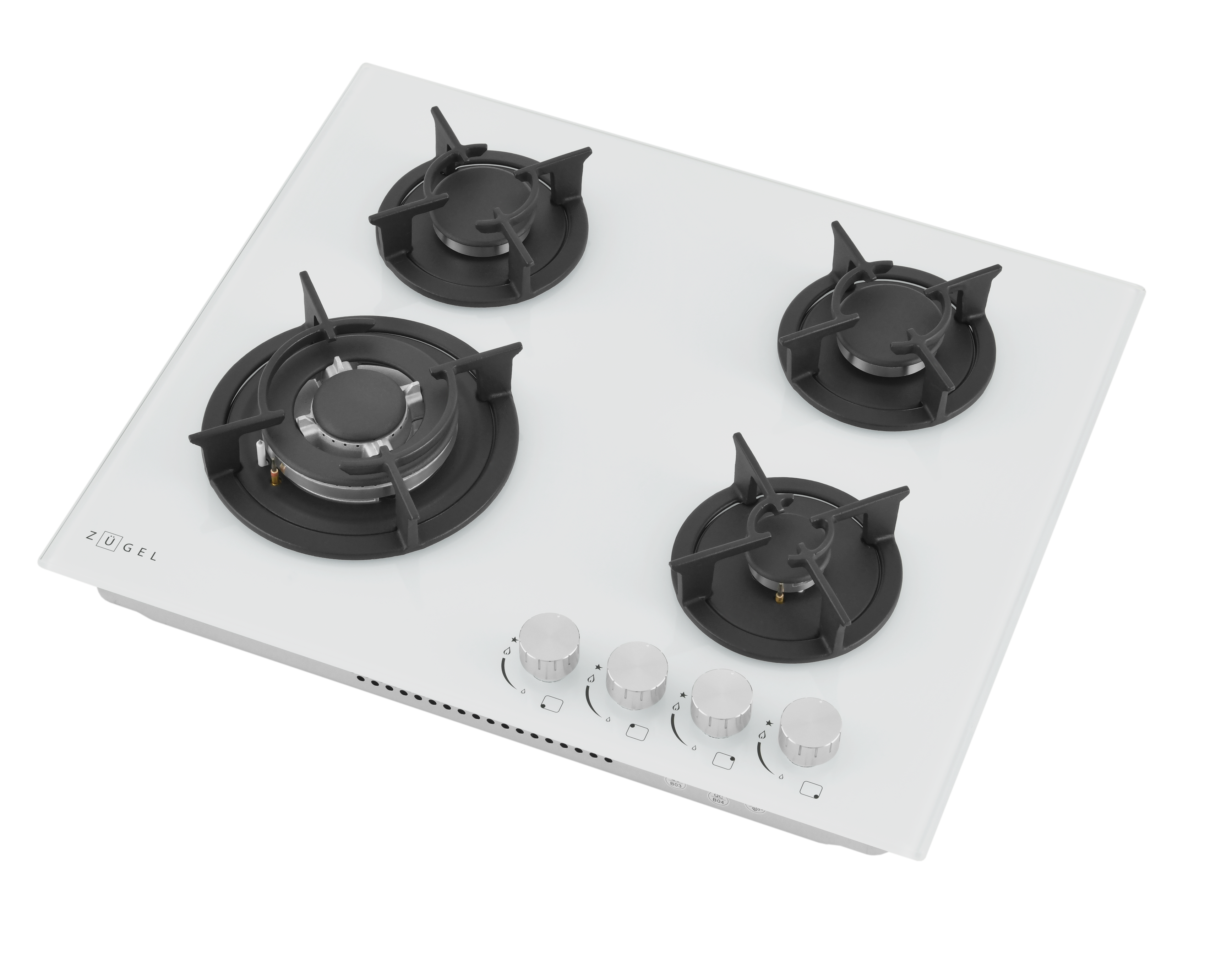 9175445 Газовая варочная поверхность ZUGEL ZGH603W STDN-0062244 - Вид №3
