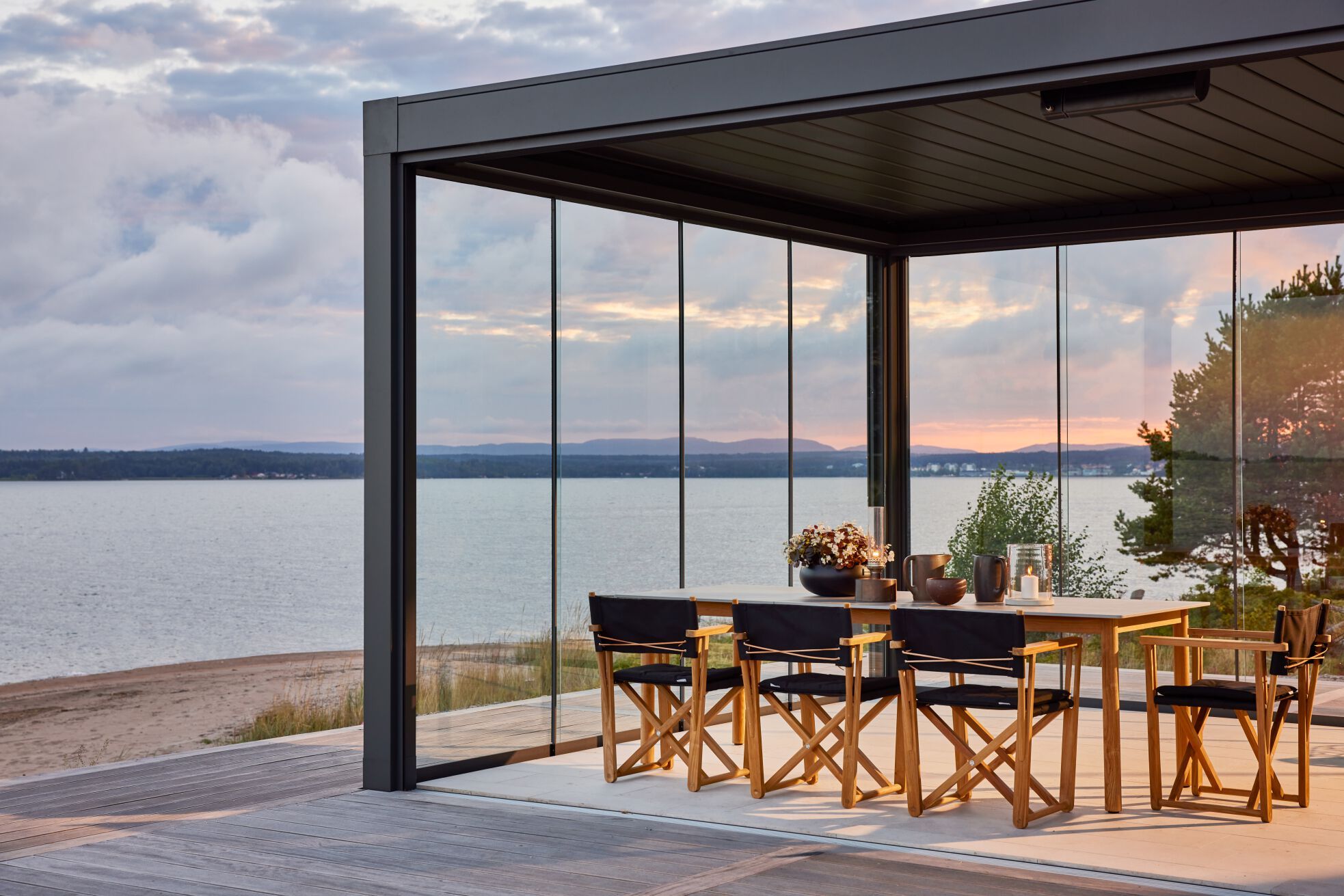 Прямоугольный садовый стол из композитного материала Skargaarden костер ARCH-00079431 - Вид №1