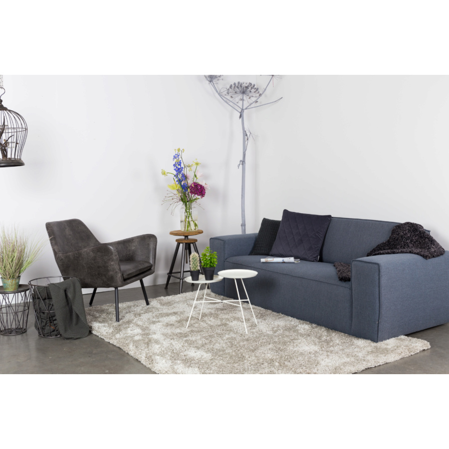 Лаунж кресло Bon темно-серое White Label Living 3100041 - Вид №2