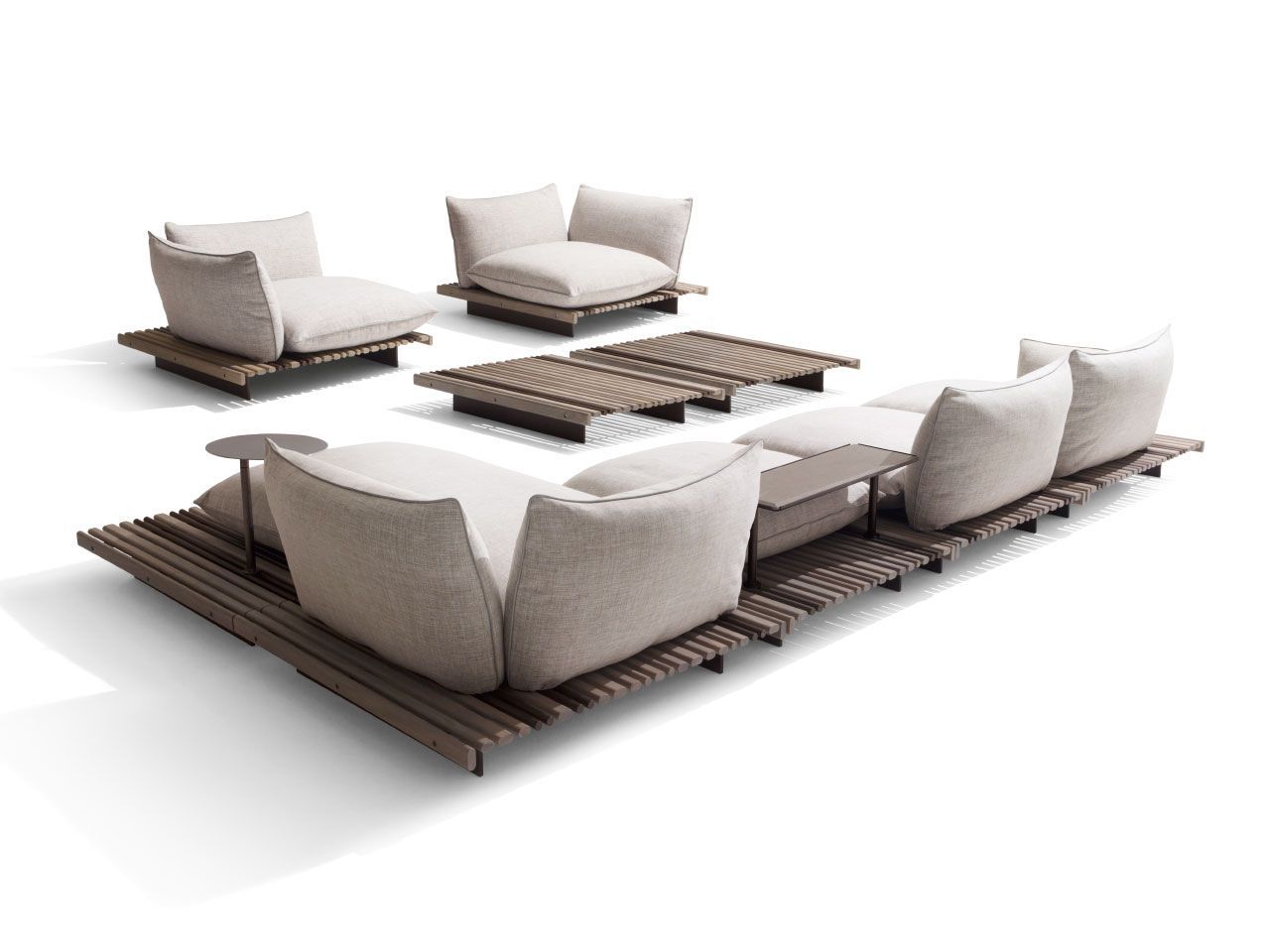 Угловой модульный садовый диван Giorgetti Apsara ARCH-00054262 - Вид №1