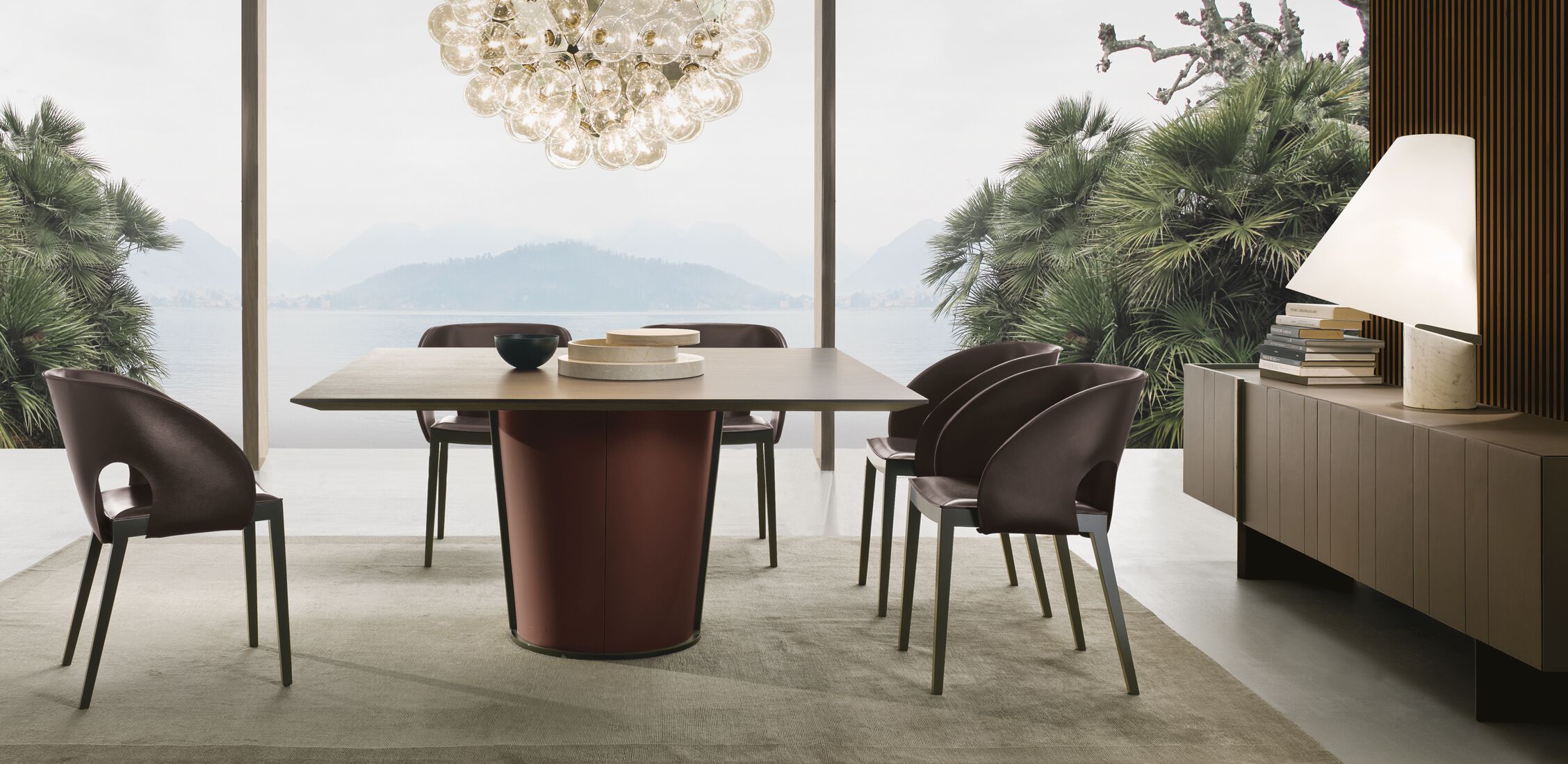 Шкаф с кожаной обивкой и распашными дверями i 4 Mariani Papier ARCH-00041691 - Вид №6