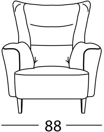 Marac Кресло с обивкой из ткани с подлокотниками Clara sun-id-1484009 - Вид №3