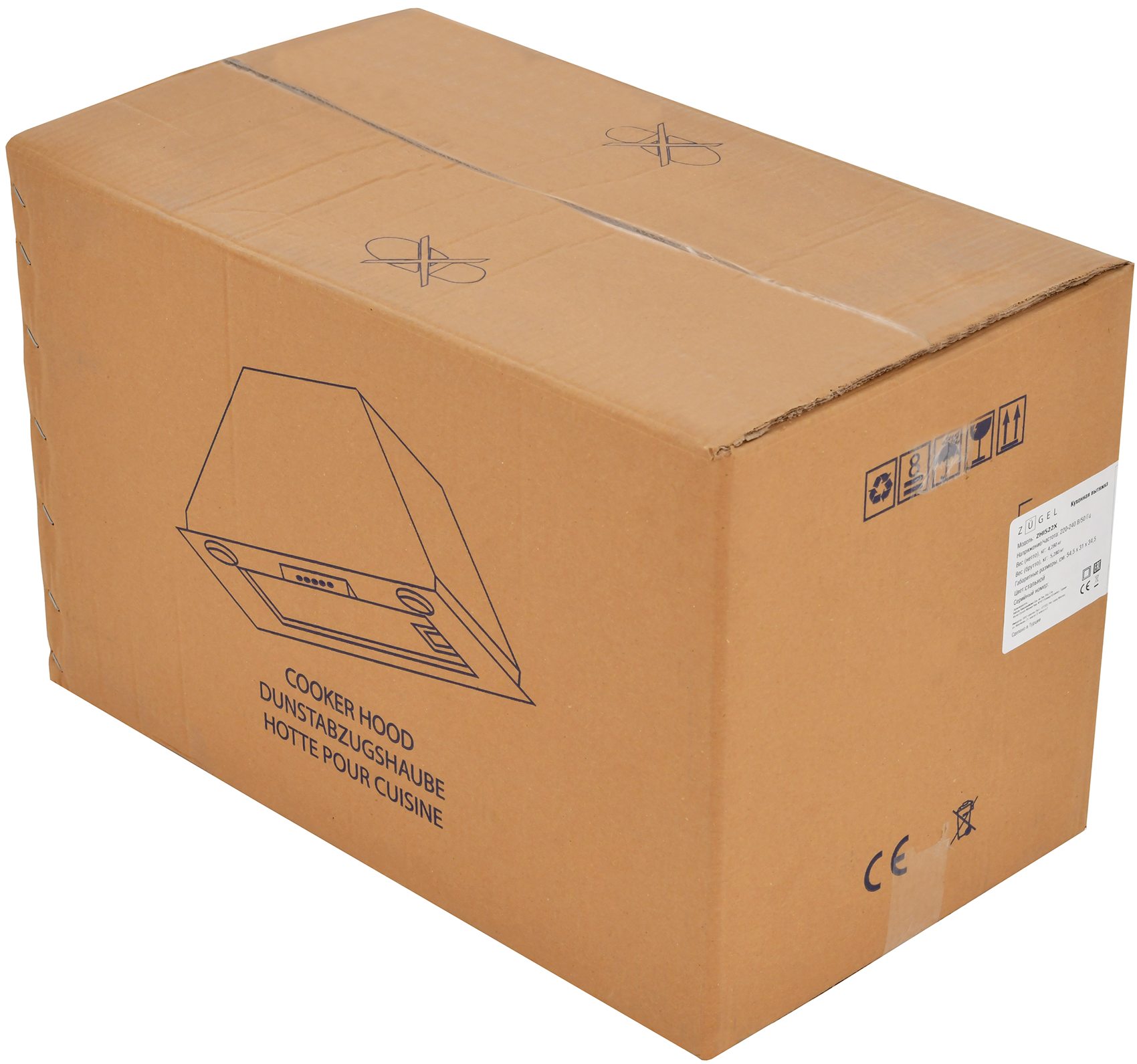 9175460 Вытяжка полновстраиваемая ZUGEL ZHI522X серебристый STDN-0000785 - Вид №20