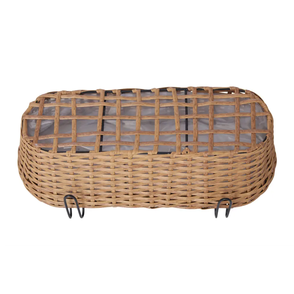 Кашпо для цветов 14x22x50 см v15 л пластик натуральный Santreyd Балконный STLM-2160917 - Вид №6