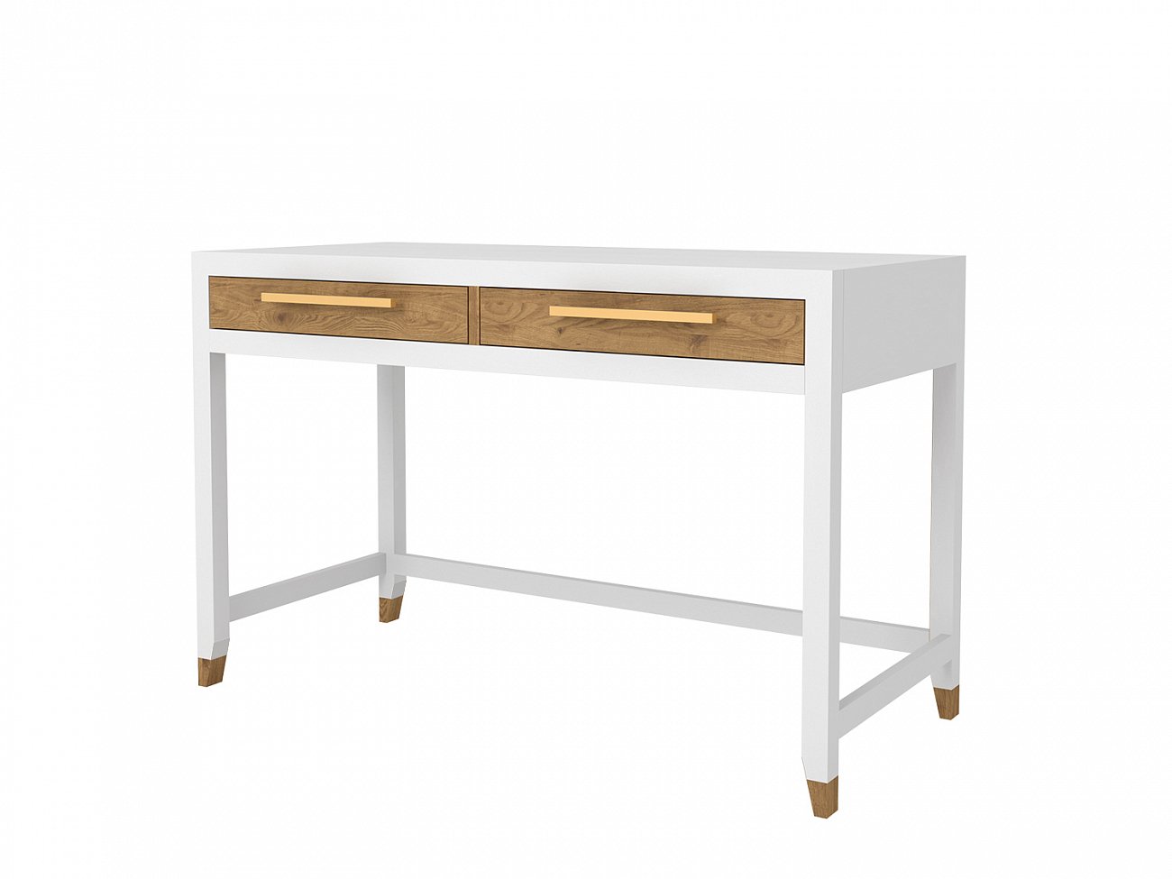 Письменный стол белый с деревянными ящиками 120 см N1 Arnika FURNITERA ПИСЬМЕННЫЕ СТОЛЫ ARNIKA 120352 Белый  - Вид №1