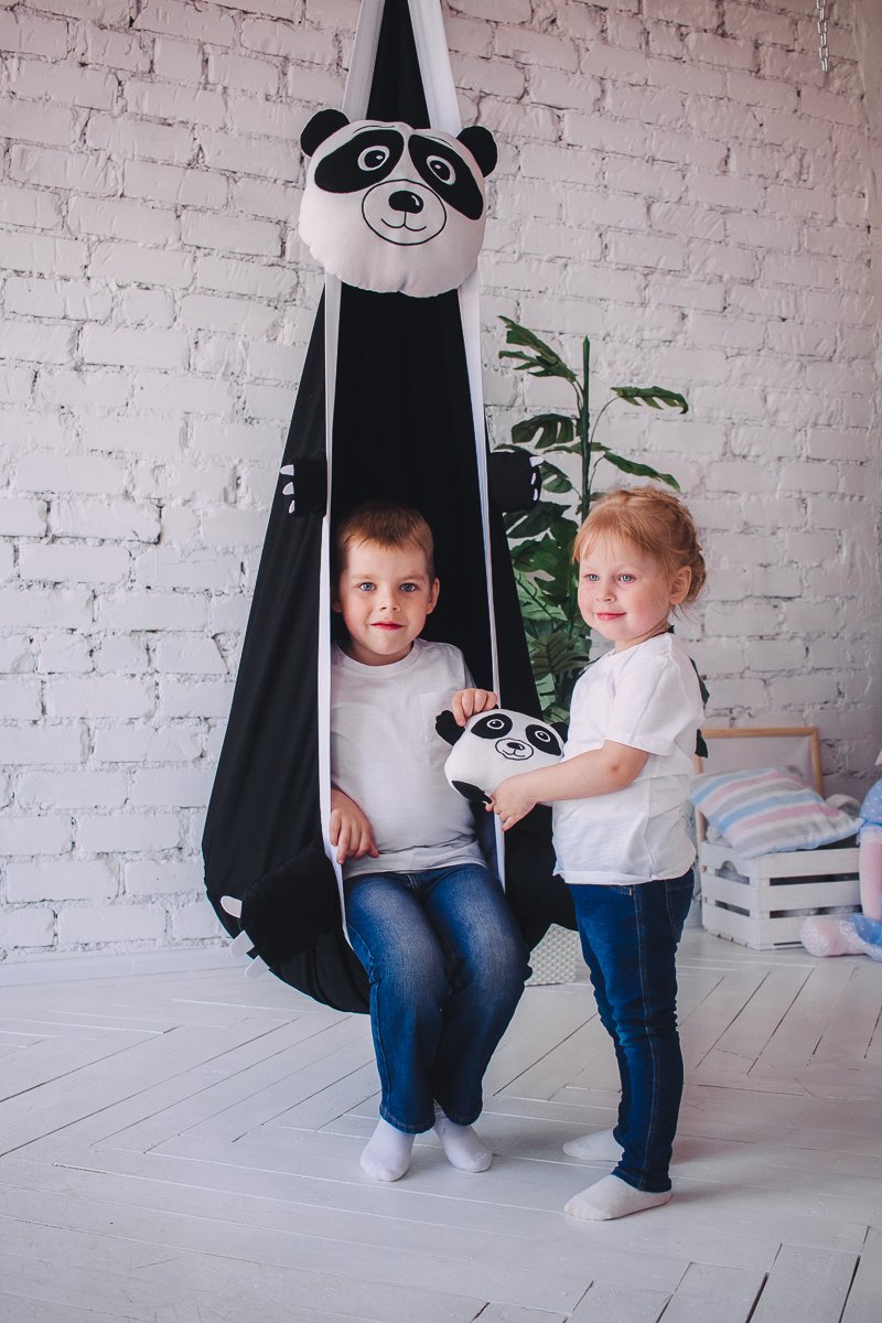 Подвесное кресло-кокон "Панда" ПОКАЧАЙКА  326702 Черный Santreyd  - Вид №3