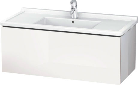 LC616609090 L-Cube Тумбочка подвесная Фланелево-серый шелковисто-матовый лак Duravit - Вид №2
