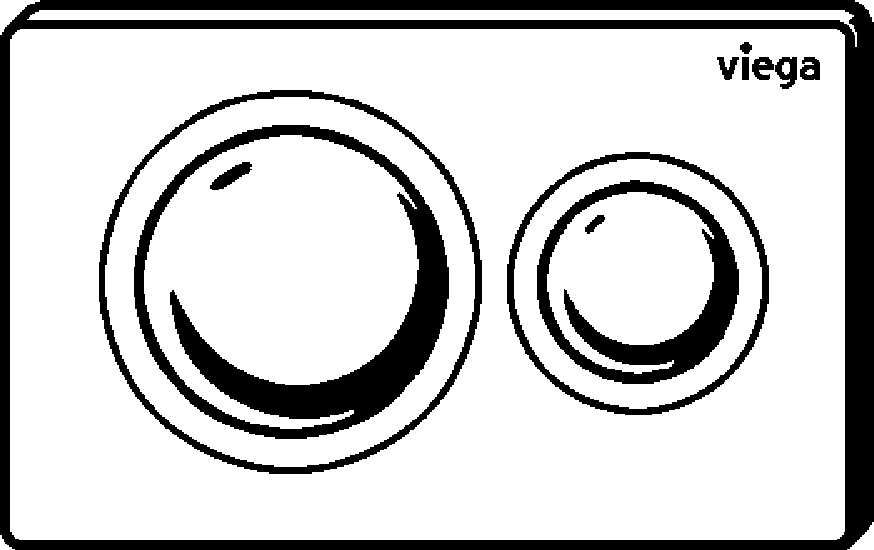 Viega Панель смыва Prevista для унитазов 8610.1 (773779) 773 779 - Вид №2