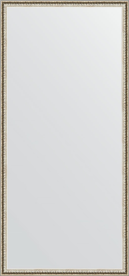 BY 1110 Зеркало в багетной раме - мельхиор 41 mm EVOFORM Definite
