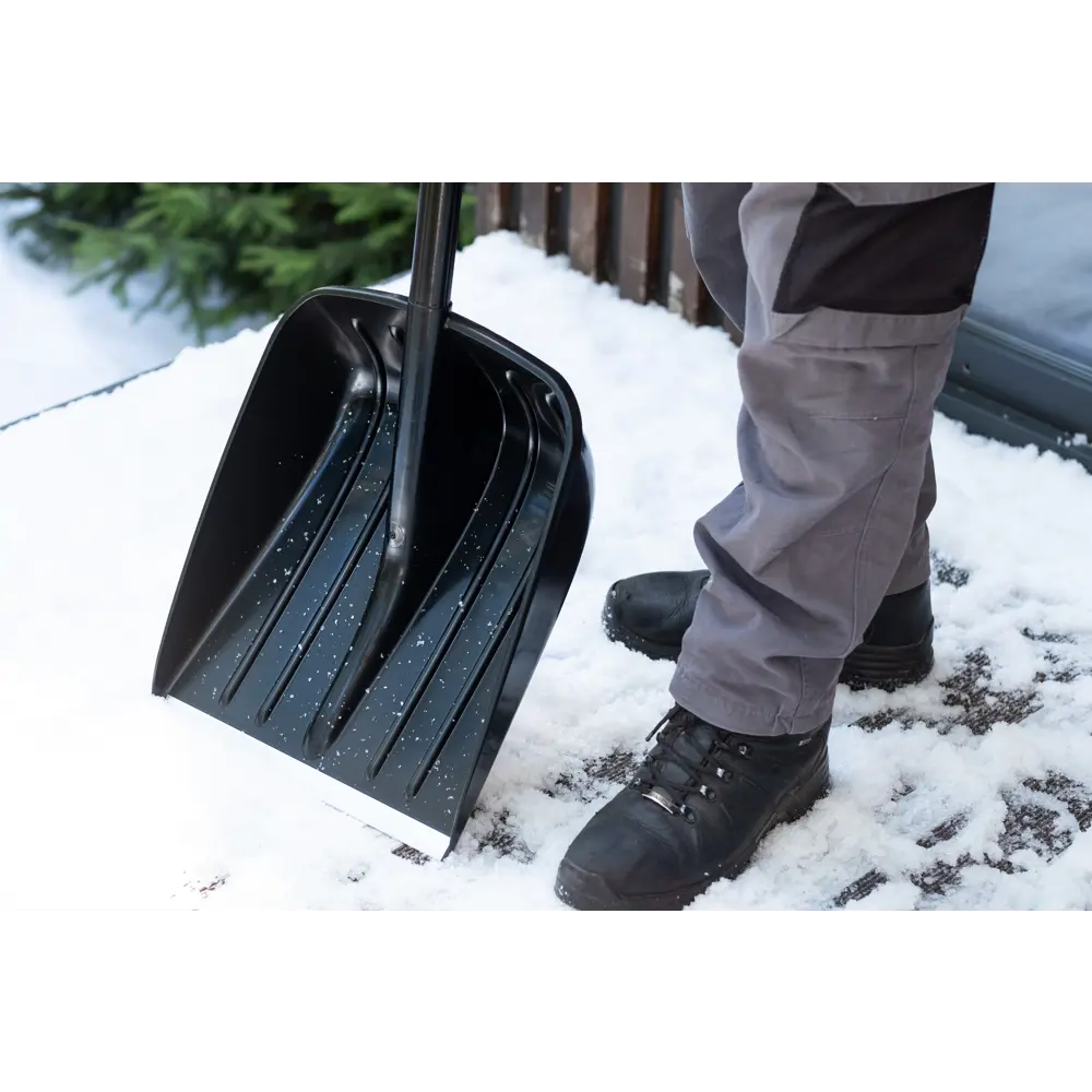 Лопата для уборки снега Plantic Snow 12003-01 35.5x133 см с деревянным черенком STLM-2117331 - Вид №8