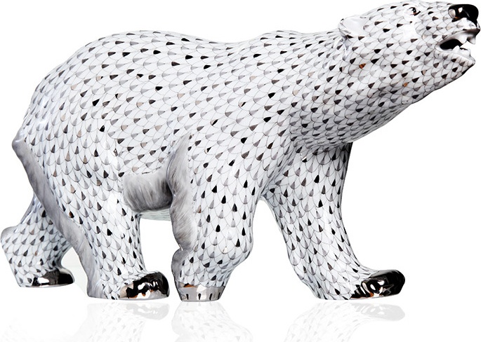 10612255 Herend Фигурка 19,5см "Полярный медведь" Фарфор 