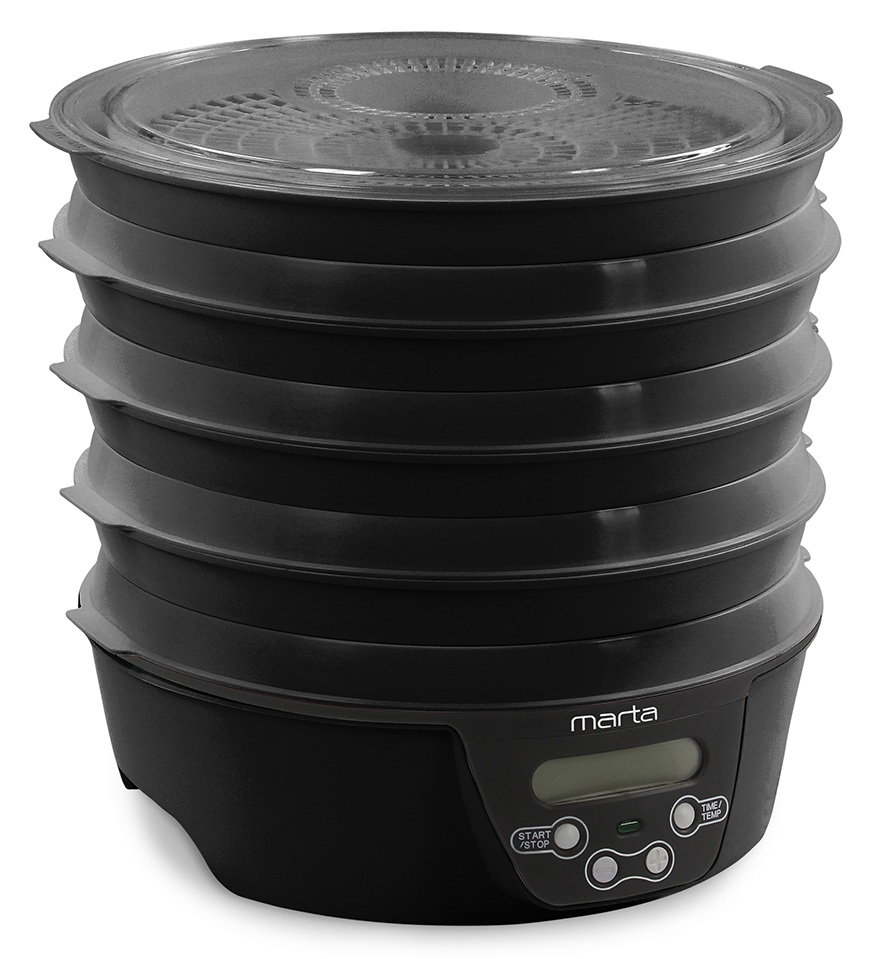 9934671 Сушилка для овощей и фруктов MARTA MT-FD1888C черный STDN-0113287 - Вид №3