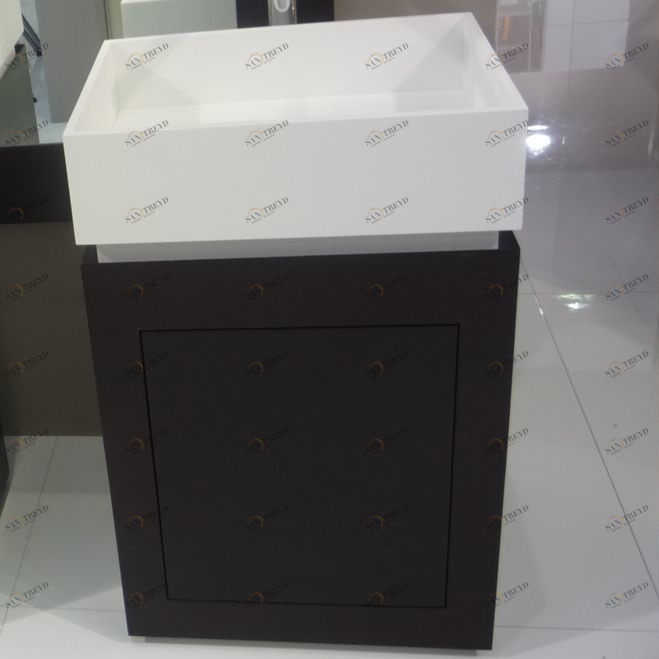 Moma Design Раковина с тумбой Wood Tower 2 BATHROOM белая/венге Woodtower TWLD02CNWE