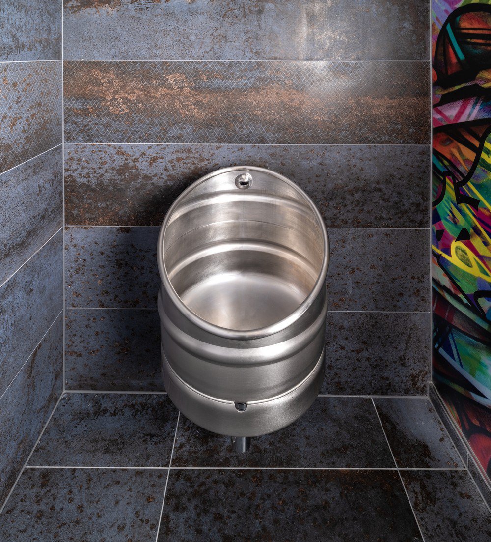 91105 Нержавеющий писсуар KEG с инфра-красным устройством смыва, 6 В SANELA  - Вид №2