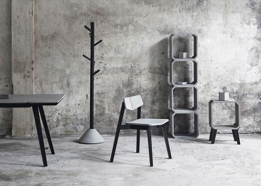 Bentu Design Бетонный стул с открытой спинкой  C212150  - Вид №3