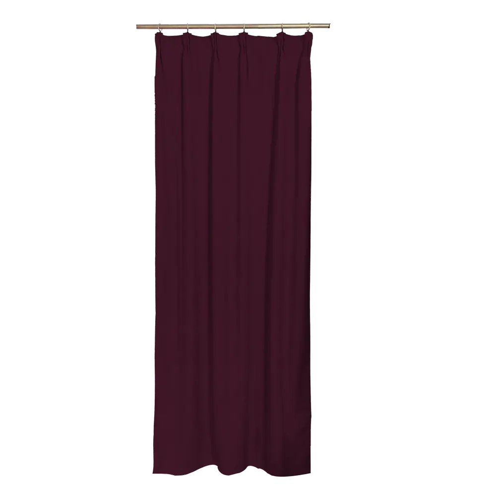 Штора на ленте Rosario 160x280 см цвет бордо 83406950 STLM-2109357 INSPIRE 