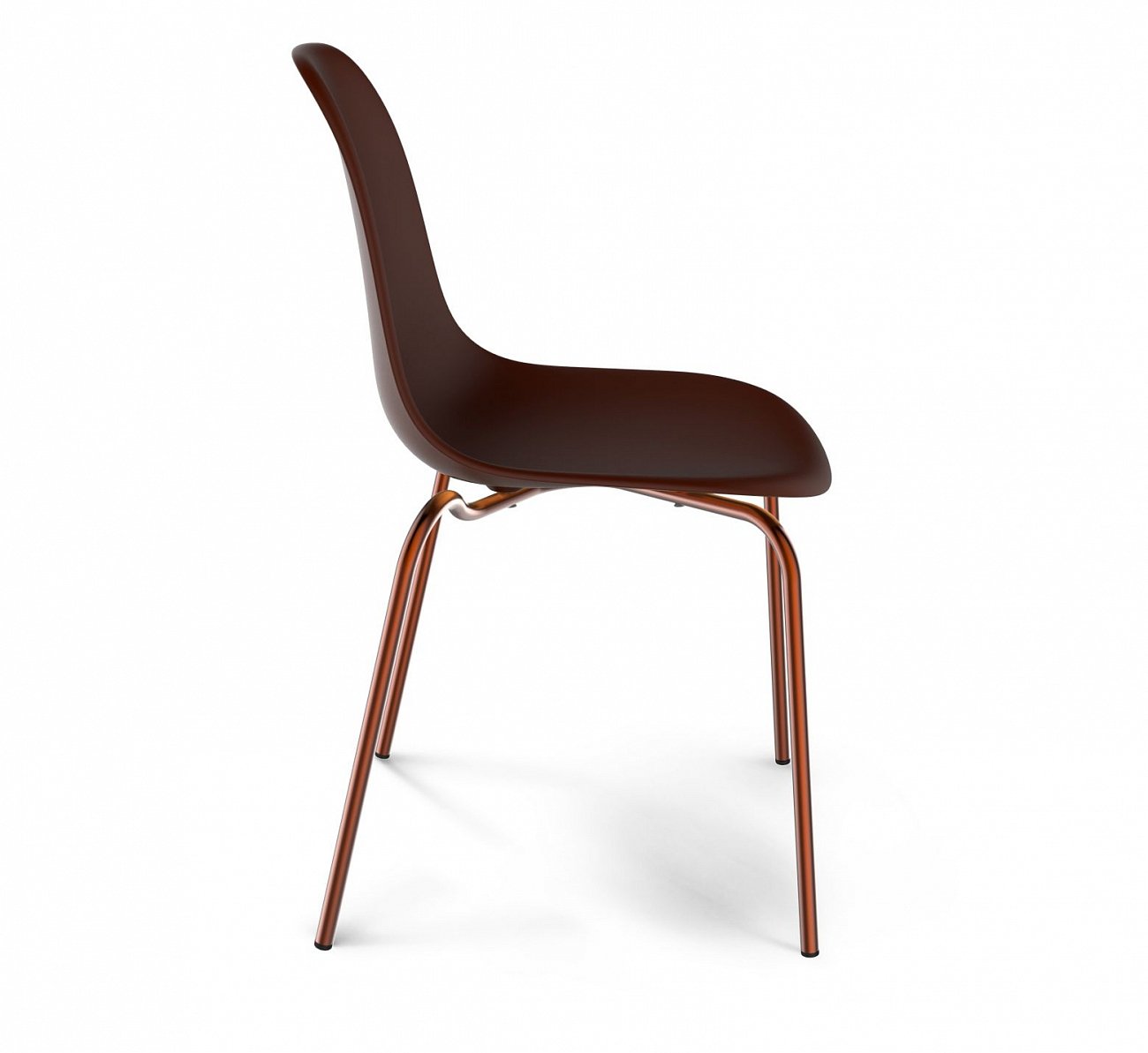 Стул DSR Коричневый S30 (eames style) SHEFFILTON EAMES STYLE 015568 Коричневый  - Вид №1