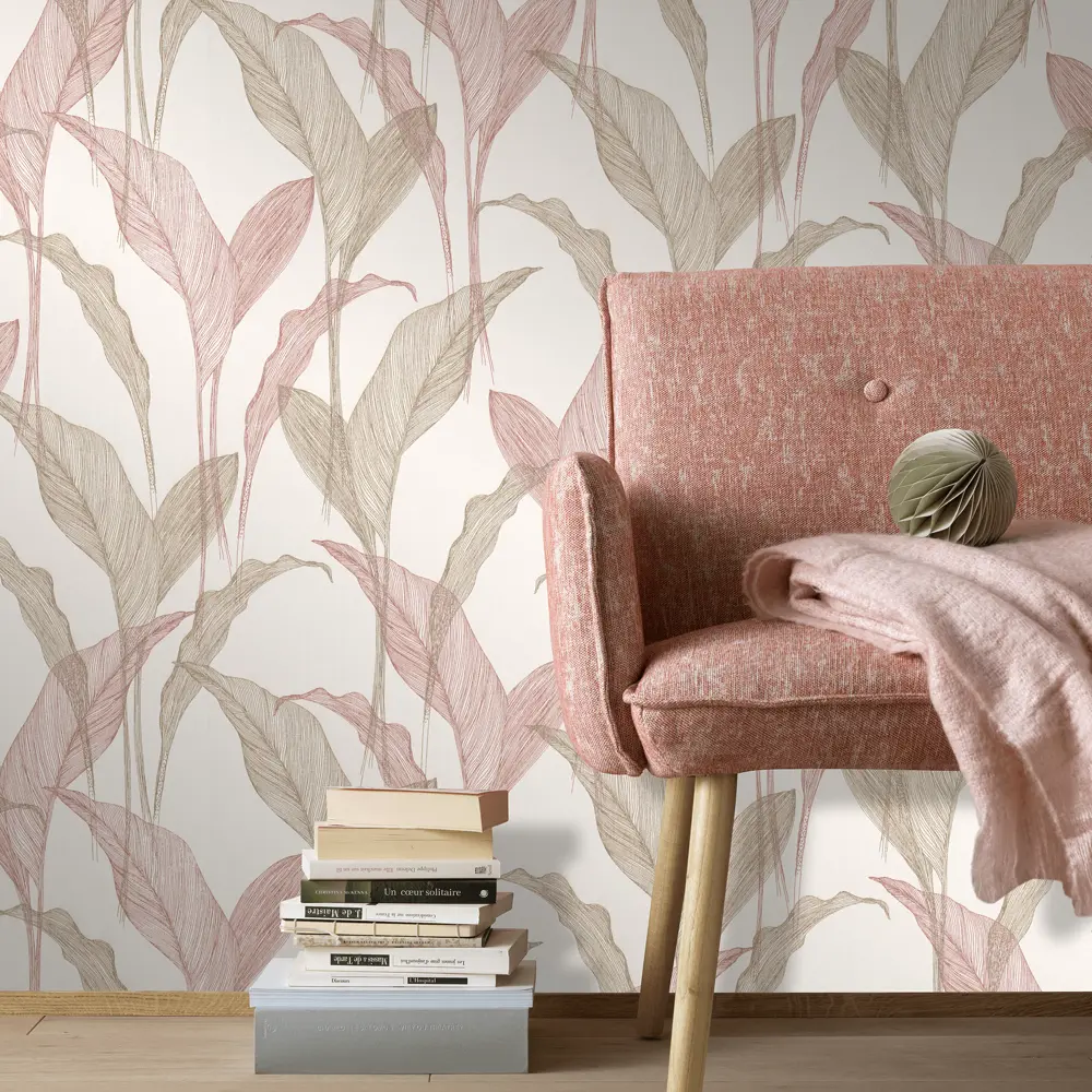 Обои флизелиновые Elle 2 1.06х10 м персиковые ЭР12117-05 Erismann STLM-2202310 - Вид №2