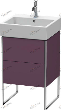 XS447209494 XSquare Тумбочка напольная Баклажан шелковисто-матовый лак Duravit